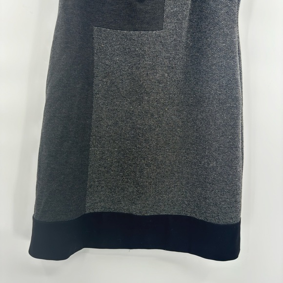 White House black market colorblock sleeveless dress grey black size 14 - Picture 3 of 8